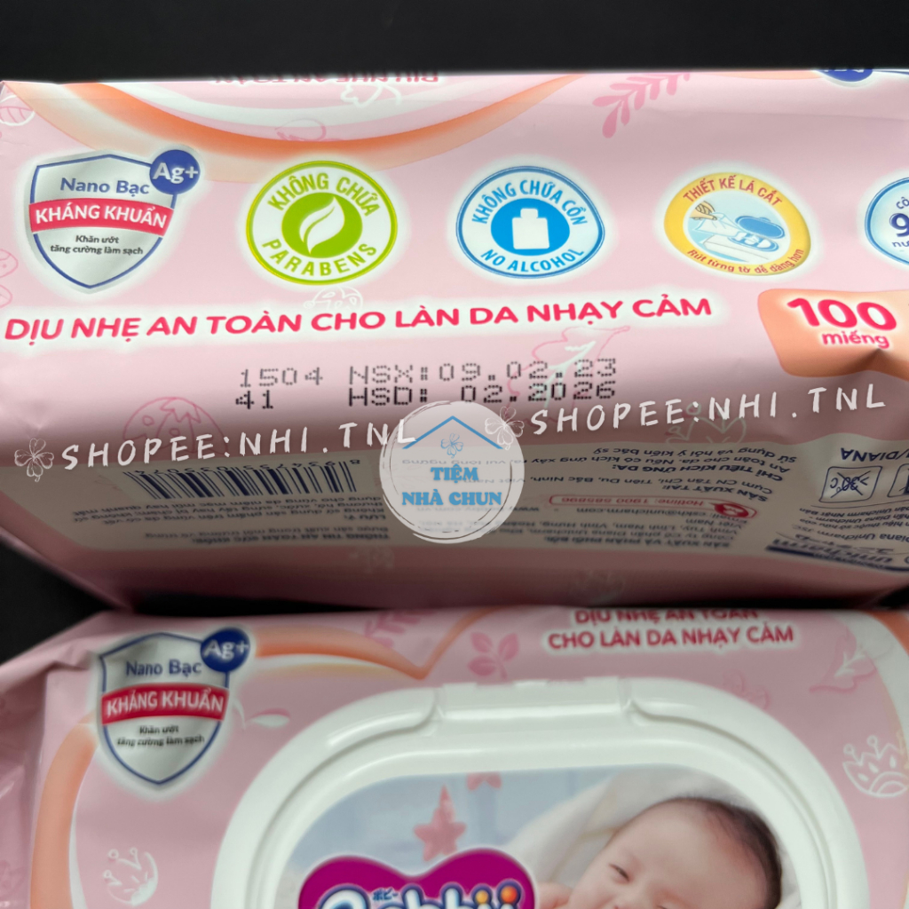 - Khăn Giấy Ướt Em Bé Bobby Care Không Mùi/ Không Hương - NHI.TNL