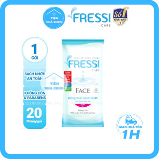 KHĂN ƯỚT FRESSI CARE FACE 20 Miếng - 1 Gói Khăn Giấy Ướt Chăm Sóc Da