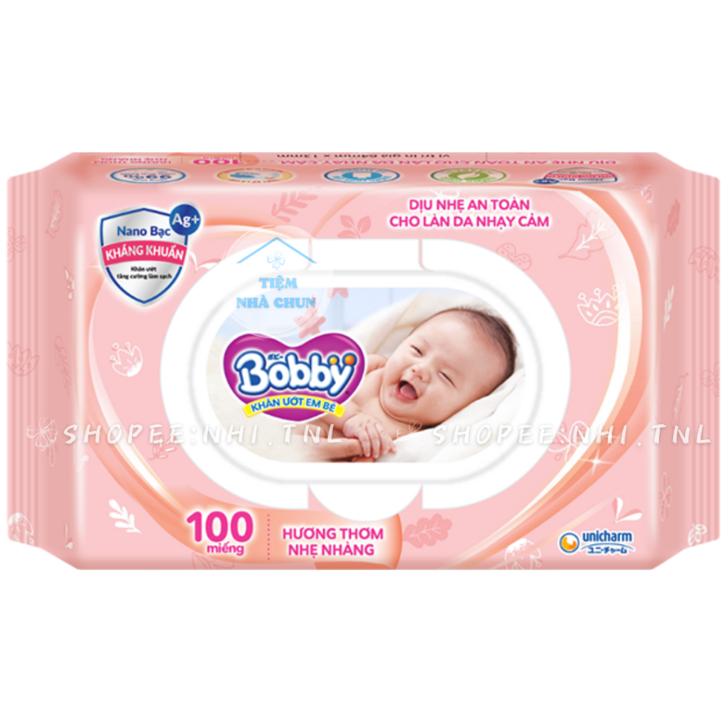 - Khăn Giấy Ướt Em Bé Bobby Care Không Mùi/ Không Hương - NHI.TNL