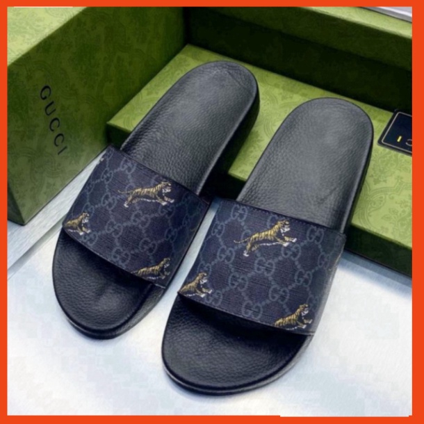 Dép lê quai ngang GuCi Hổ bay fullbox 2023. Dép quai ngang Nam Hotrend