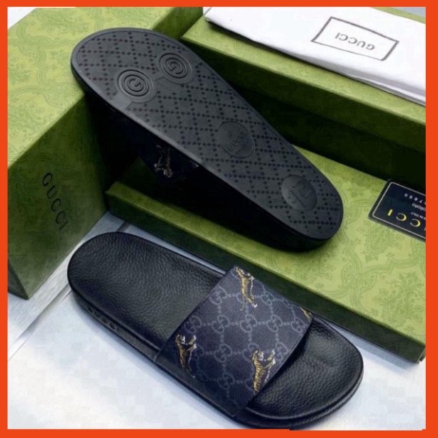Dép lê quai ngang GuCi Hổ bay fullbox 2023. Dép quai ngang Nam Hotrend