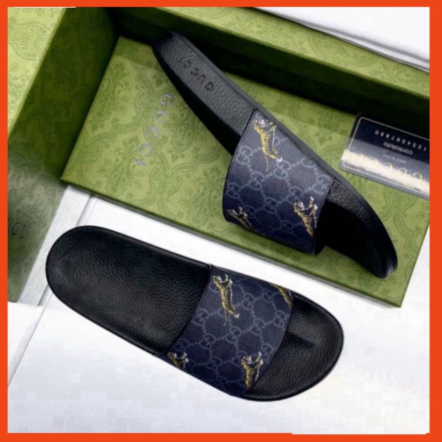 Dép lê quai ngang GuCi Hổ bay fullbox 2023. Dép quai ngang Nam Hotrend