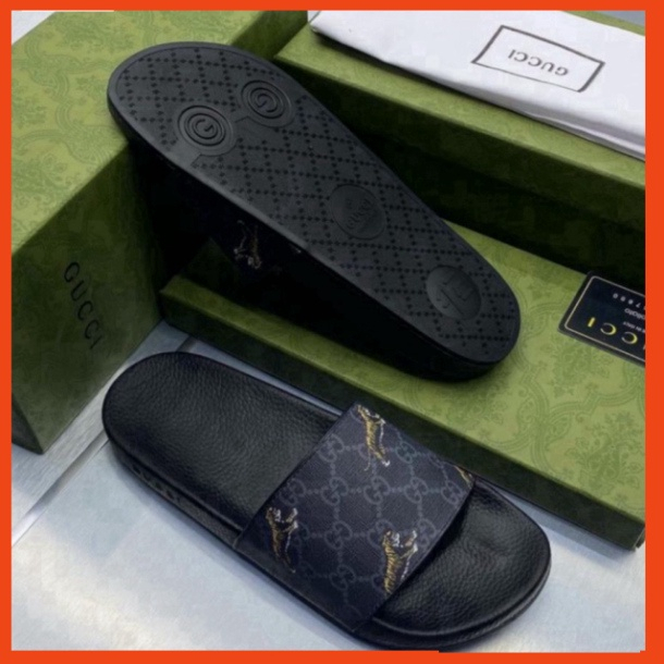 Dép lê quai ngang GuCi Hổ bay fullbox 2023. Dép quai ngang Nam Hotrend