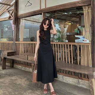 ĐẦM MIDI YẾM LINEN ( Có sẳn )