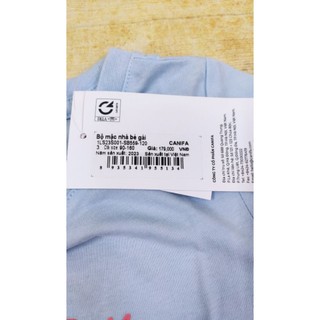 Bộ mặc nhà bé gái Canifa