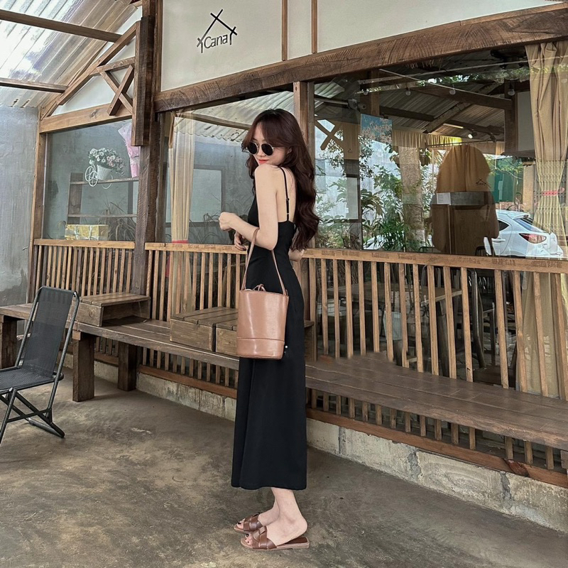 ĐẦM MIDI YẾM LINEN