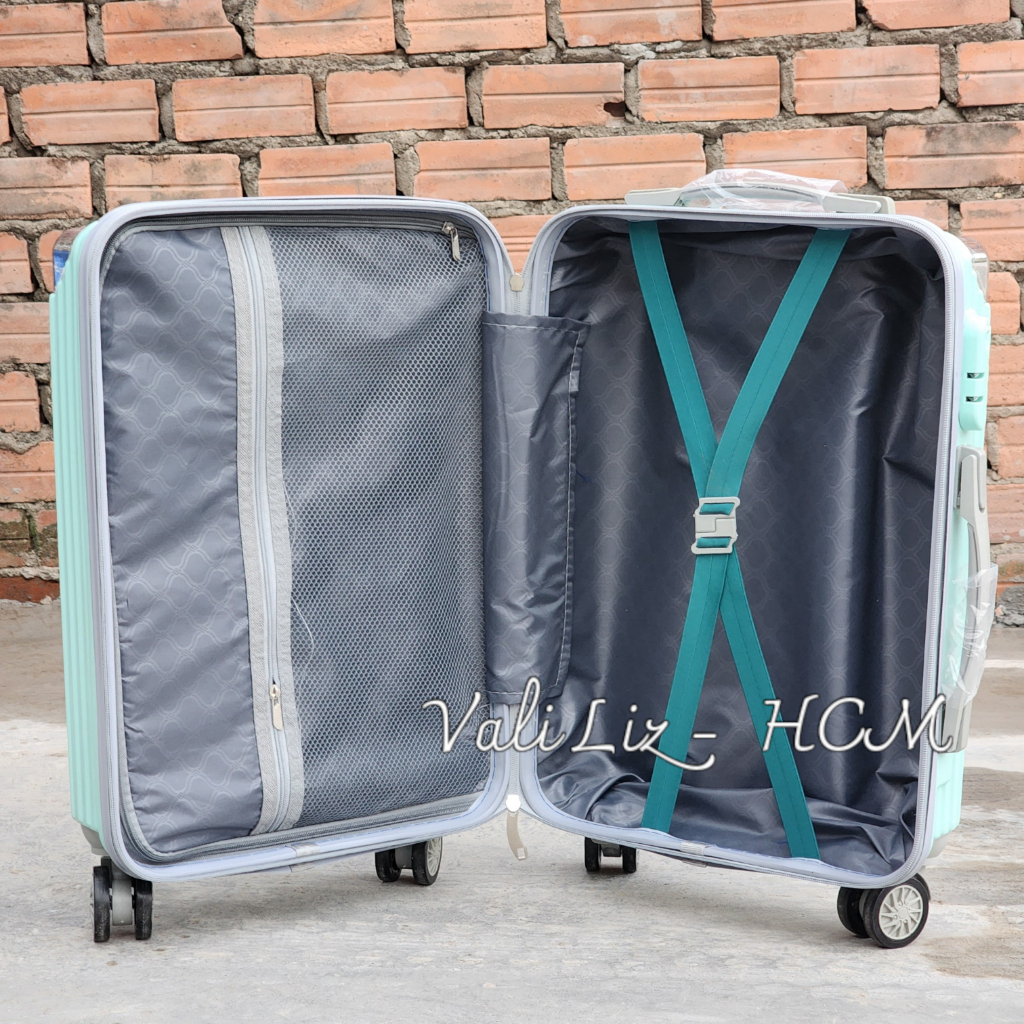 Ảnh thực tế Vai kéo du lịch Góc Inox Chống Vỡ, Chính Hãng Size 20 xách tay, Size 24 ký gửi , Chống Trộm - BH Trọn Đời