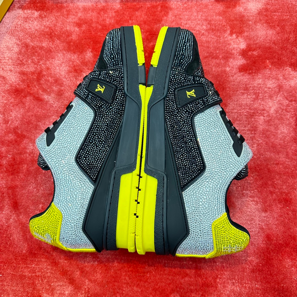 Giày thể thao đính đá thời trang cao cấp Louis Vuitton LV thiết kế thời thượng, cá tính