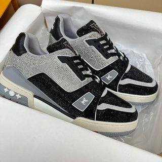 Giày thể thao đính đá thời trang cao cấp Louis Vuitton LV thiết kế thời thượng, cá tính