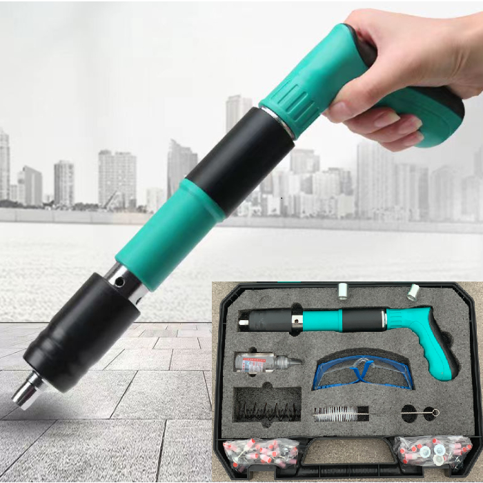 Súng bắn đinh hạt nổ hang Nhật Bản, súng bắn ty trần thạch cao, thép, bê tông K-6890, Không cần sử dụng điện,Bh 12 tháng