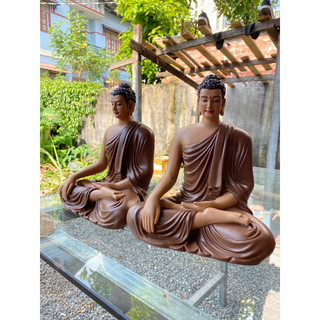 Tượng Phật Thích Ca lên màu da đá 25cm