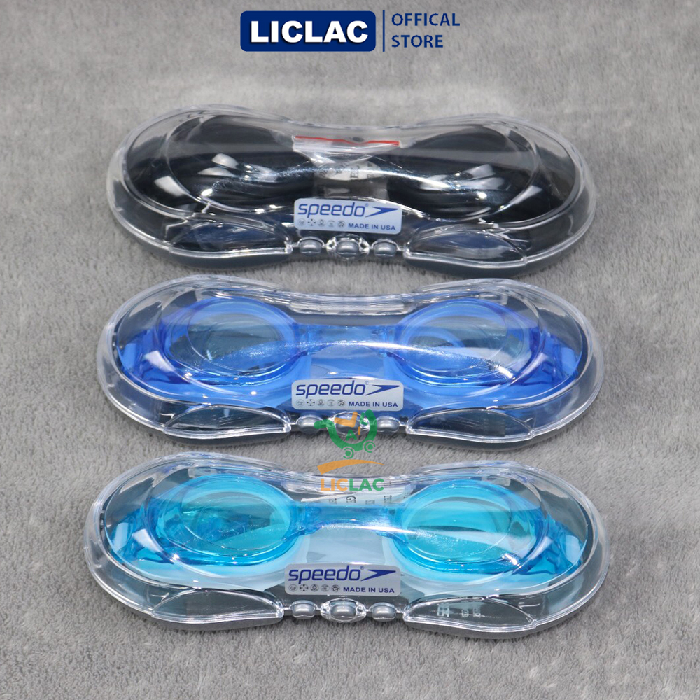 Kính bơi Speedo 301 dùng cho người lớn, Kính bơi Cao Cấp chống tia UV, Chống bám sương,Viền mắt kính bằng silicon