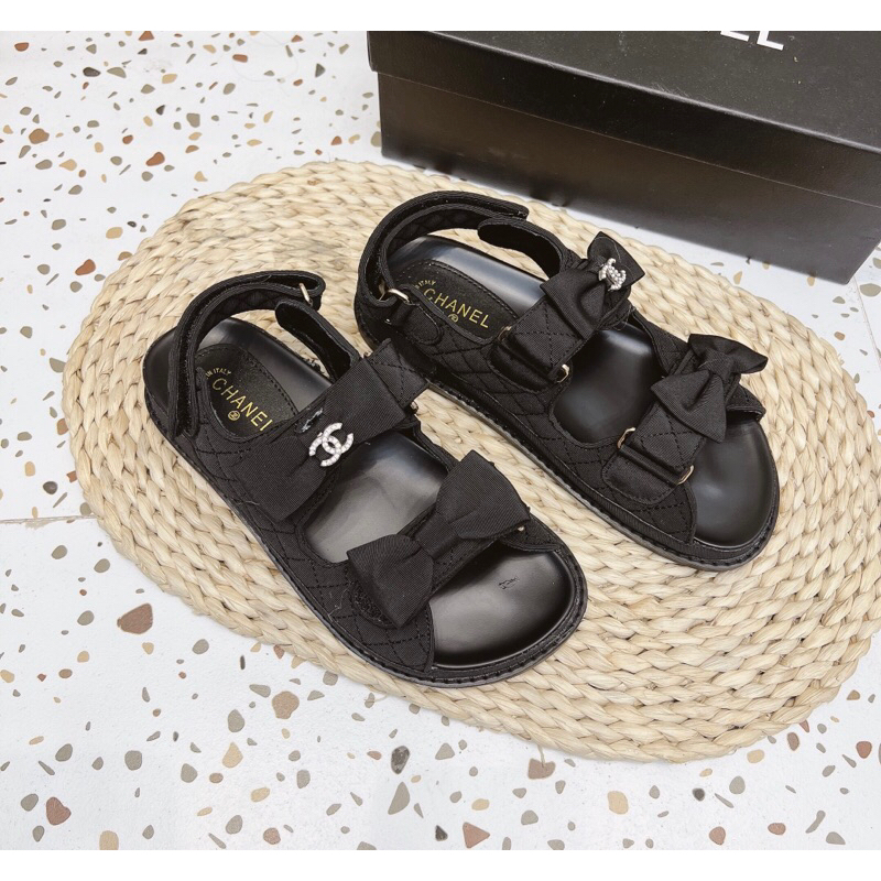 Sandal quai dán nơ c••n super fullbox