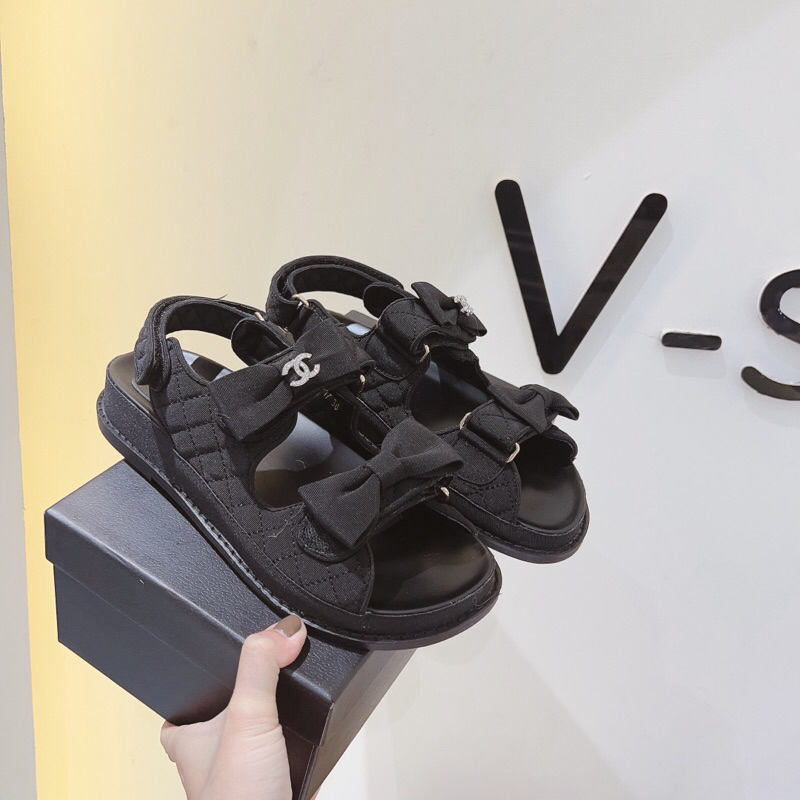 Sandal quai dán nơ c••n super fullbox