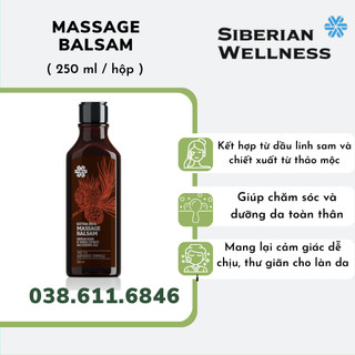 Dầu Siberian Balsam - Dầu thơm Siberian Pure Herbs Collection Extra Rich Massage Balsam – 250ml