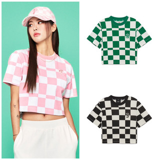 Áo MLB dáng croptop vải Hãng không tag cổ, sườn, thẻ