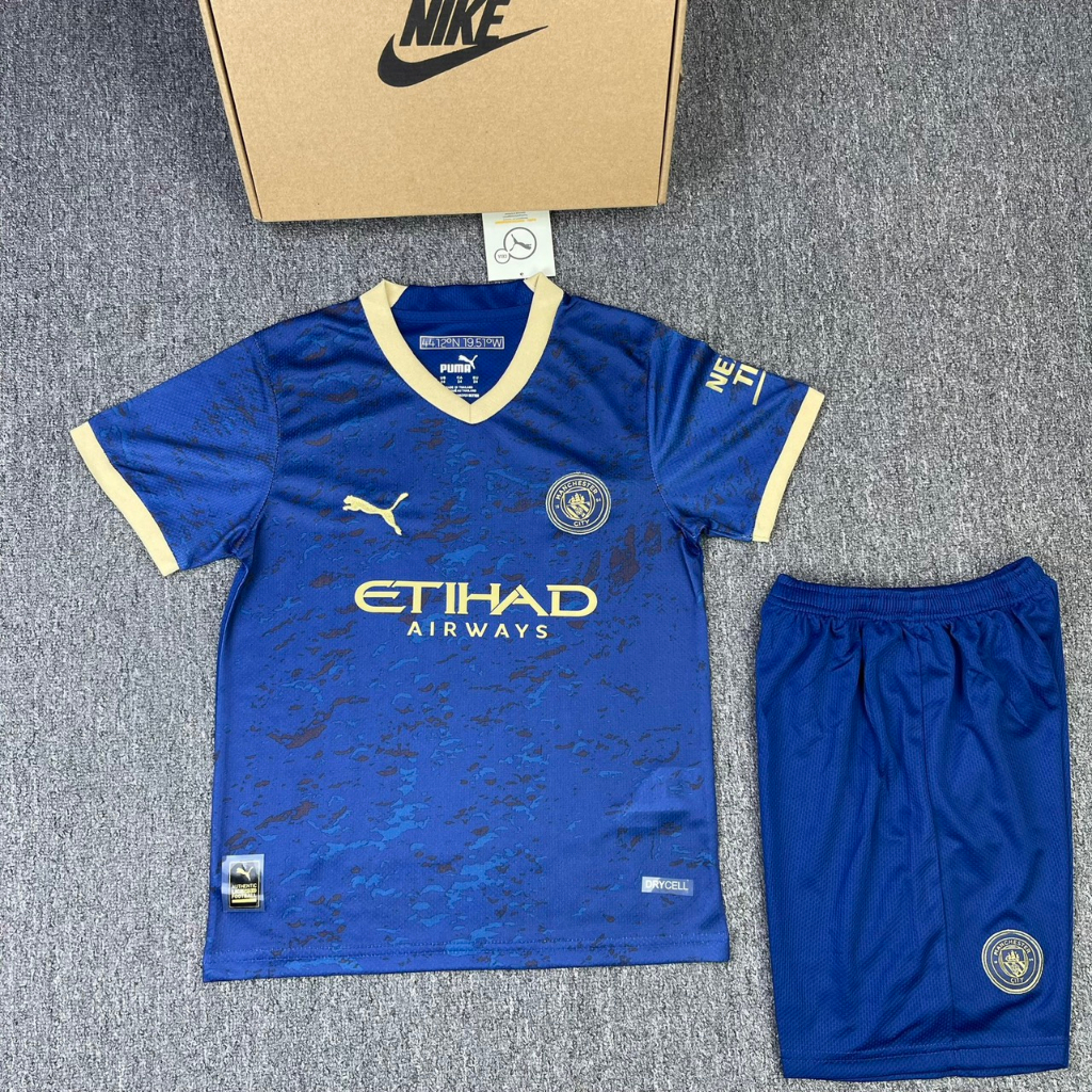 Áo bóng đá trẻ em áo đá banh Manchester city - mc -man city cho bé từ 1 đến 15 tuổi - aobongda999.vn