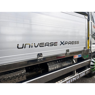 Bộ Chữ UNIVERSE XPRESS làm bằng inox 304 tráng gương xanh vàng