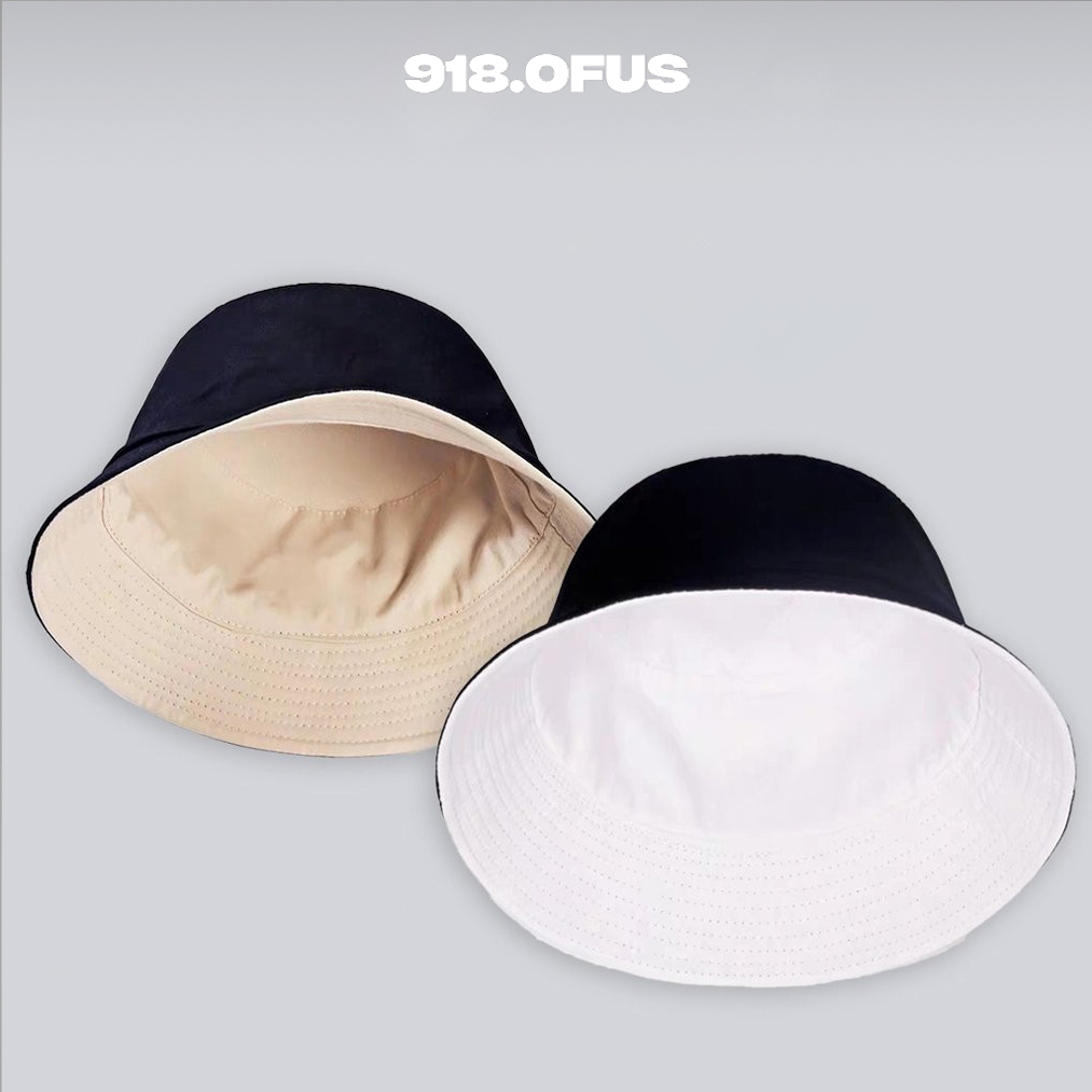 Mũ Bucket 2 mặt trơn vành cụp 918 OFUS unisex nam nữ