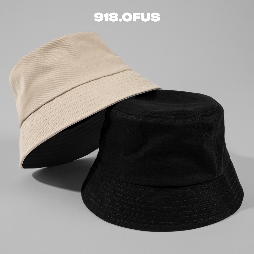 Mũ Bucket 2 mặt trơn vành cụp 918 OFUS unisex nam nữ