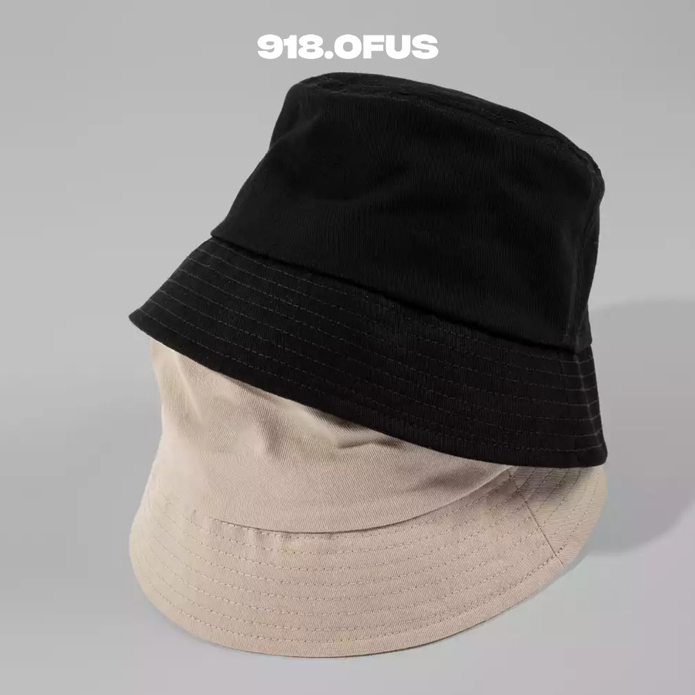 Mũ Bucket 2 mặt trơn vành cụp 918 OFUS unisex nam nữ