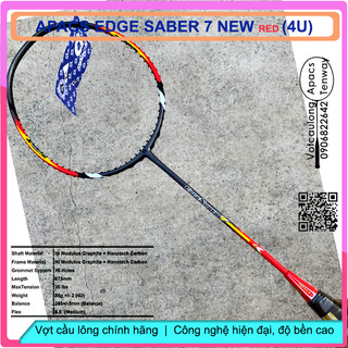 [Chính hãng] Vợt cầu lông Apacs Edge Saber 7 - 4U | Vợt chính hãng, phù hợp đánh phong trào
