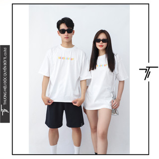 Áo thun nữ nam cổ tròn Never Give Up - Áo unisex local brand trắng - AT05