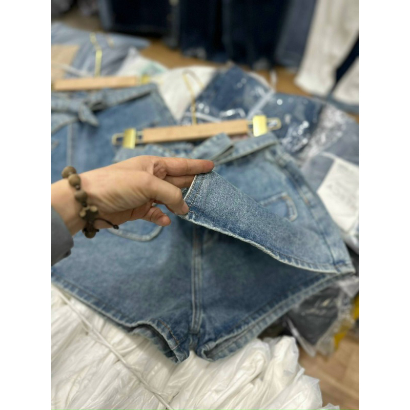 QUẦN GIẢ VÁY NẮP TÚI KÈM ĐAI SIÊU HOT