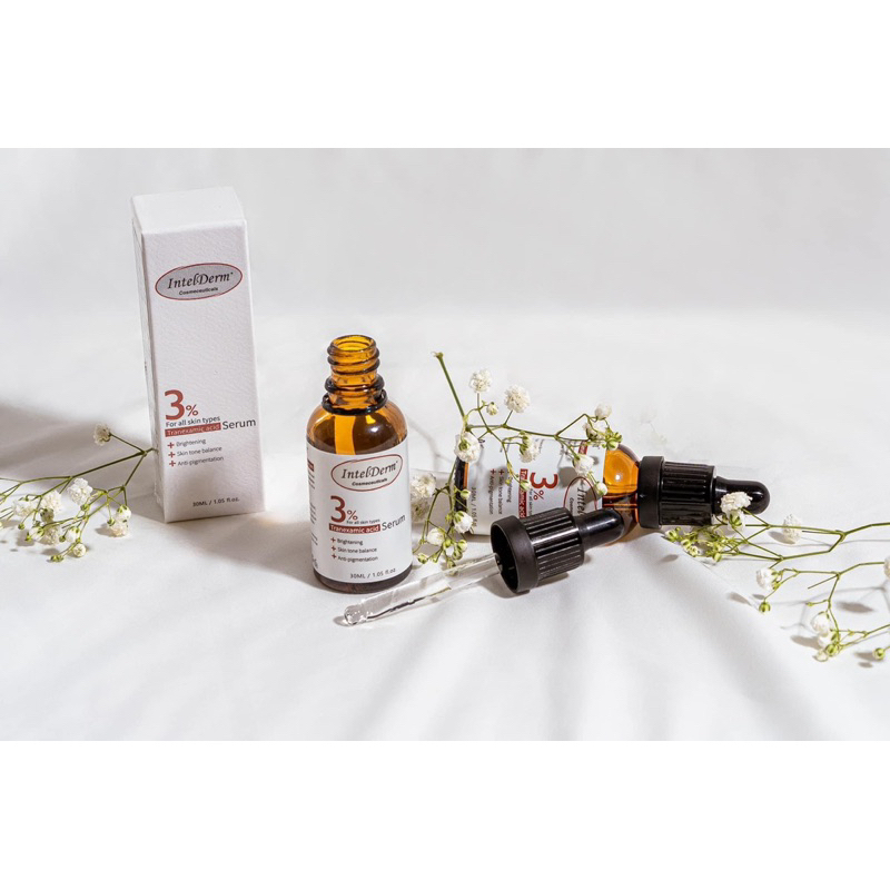 Serum Tranexamic acid 3% Intelderm sáng da mờ thâm nám thâm mụn,cấp ẩm cho da