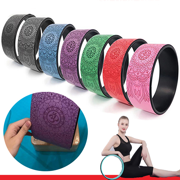 Vòng Tập Yoga Cao Su PU ANFIT 33cm x 13cm Khung Nhựa ABS In Họa Tiết Cao Cấp