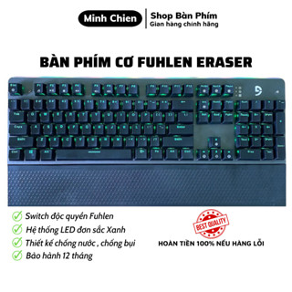 Bàn Phím Cơ Gaming Fuhlen Subverter- Green Like New Có Kê Tay Siêu Bền