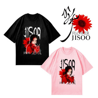 Áo thun cotton in hình nhóm nhạc kpop blackpink jisoo