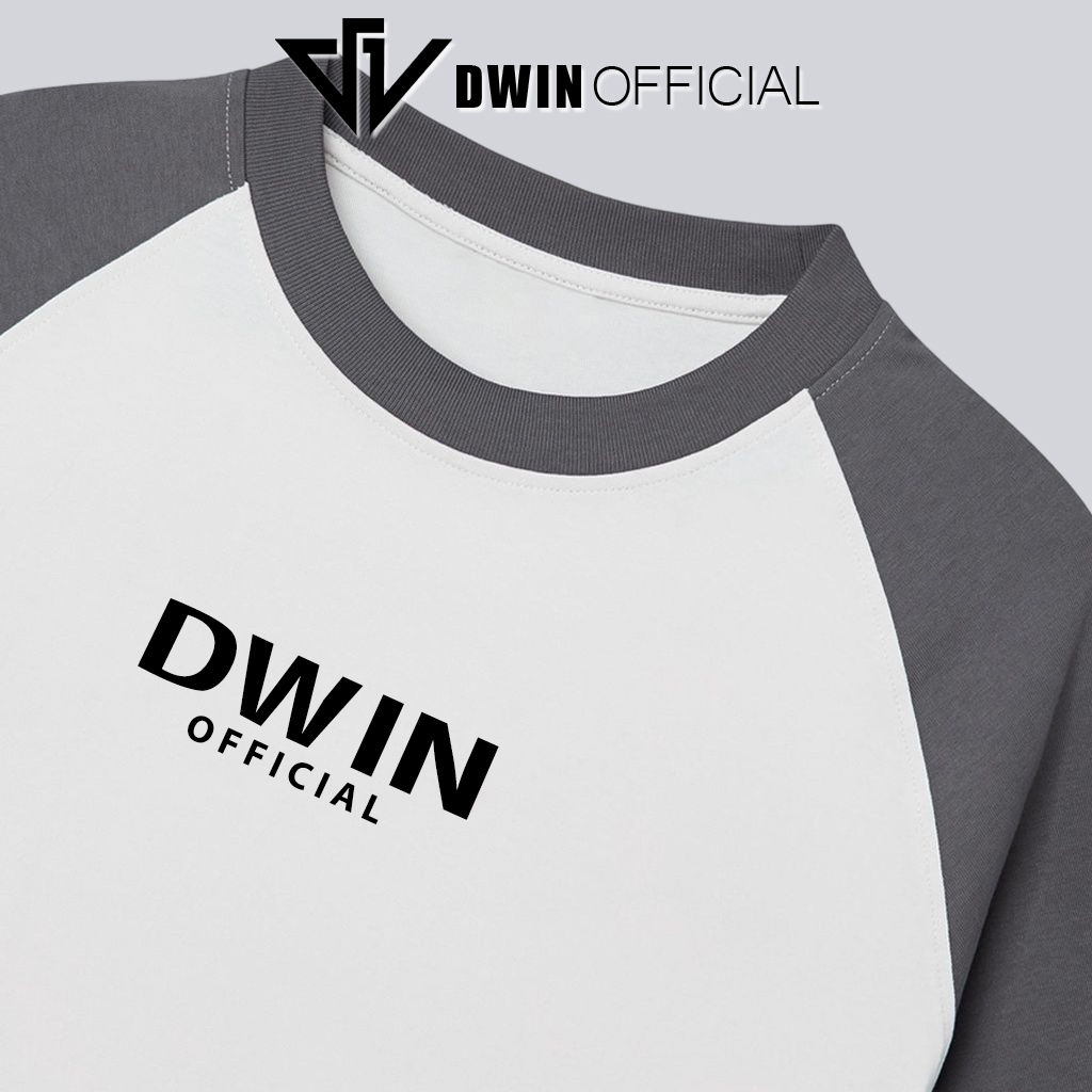 Áo thun unisex Raglan thời trang Dwin basic tee phông trơn nam nữ tay lỡ oversize form rộng local brand