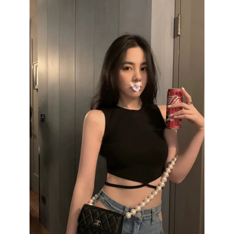 Áo Balo Croptop Cột Eo - AT STORE [051]