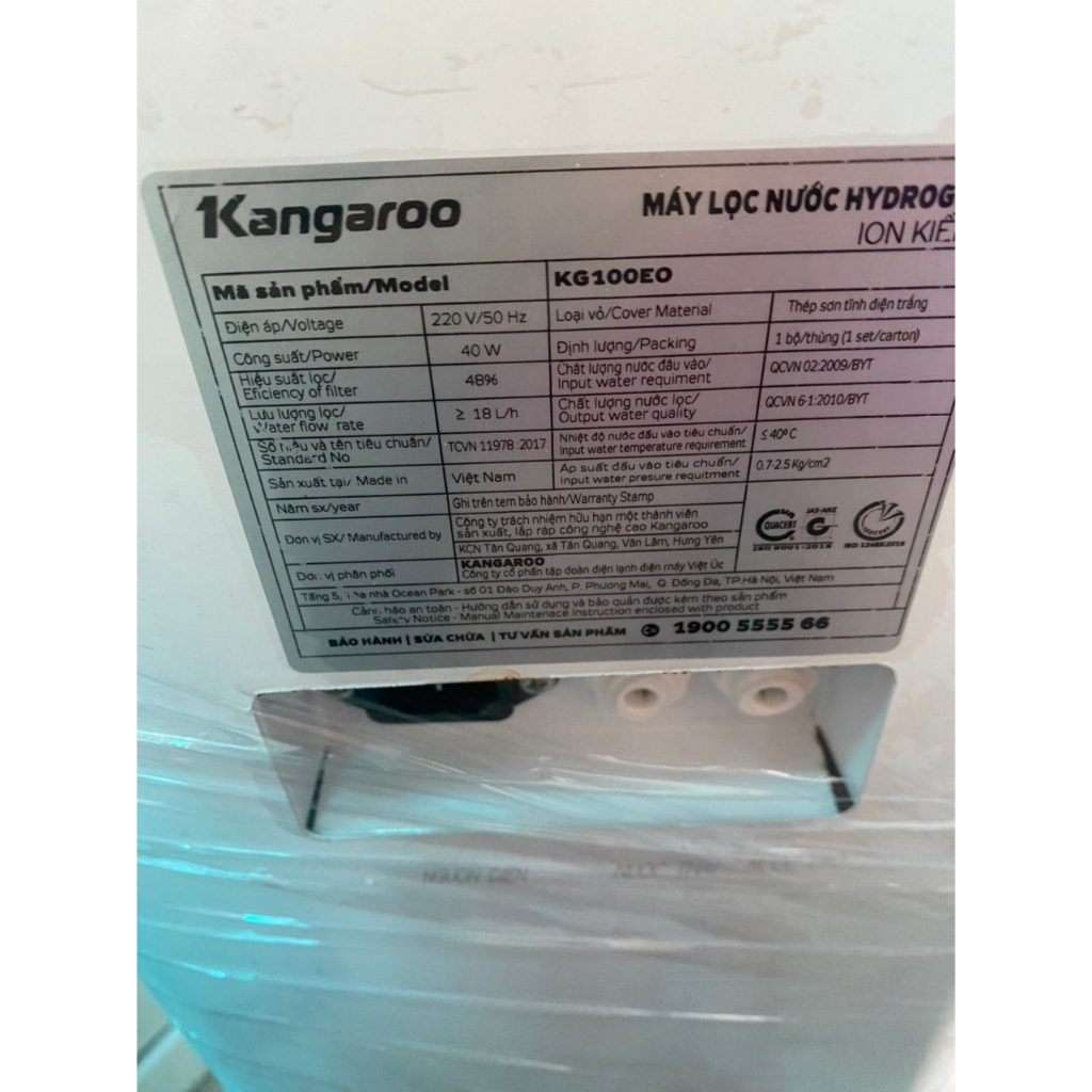 Máy lọc nước RO Hydrogen Kangaroo KG100EO 7 lõi , Máy Ion kiềm,  Bảo hành 12 tháng - Smarthome97.vn