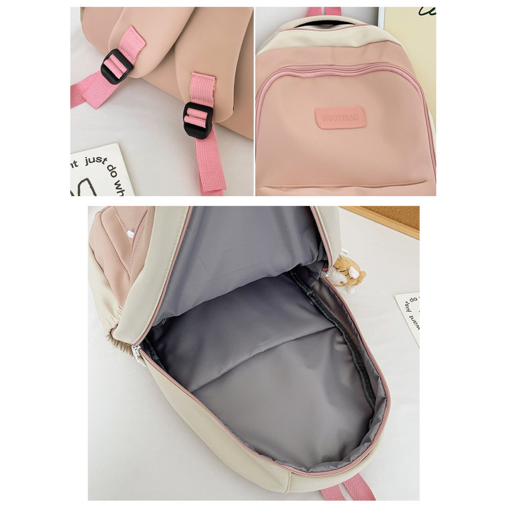 Balo Vải Nữ KAYLEE Phong Cách Hàn Quốc Cao Cấp Đi Học Đi Chơi KT44x30x13cm BLV10