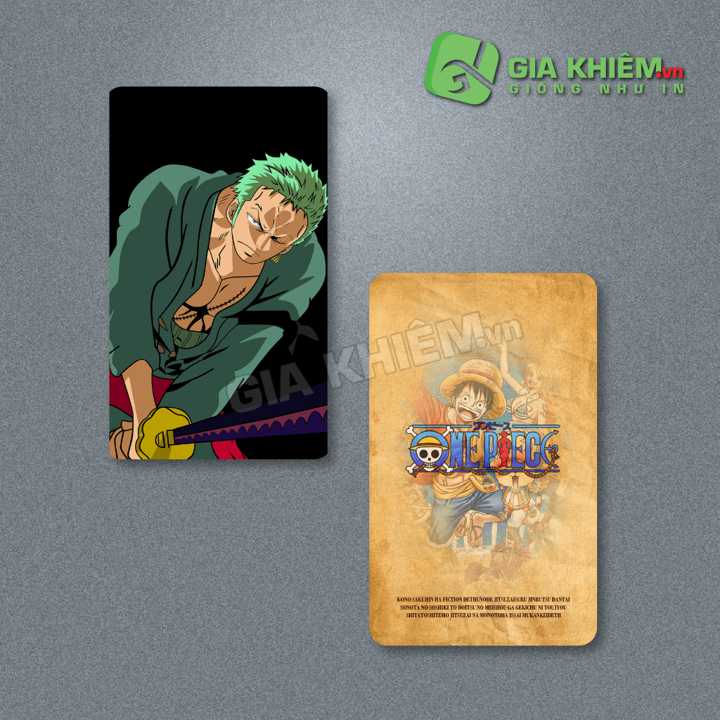 Card bo góc giấy truyện ONE PIECE