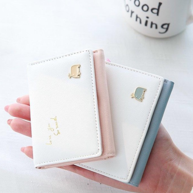 Ví nữ cầm tay hình chú voi love you so much siêu dễ thương phong cách hàn quốc