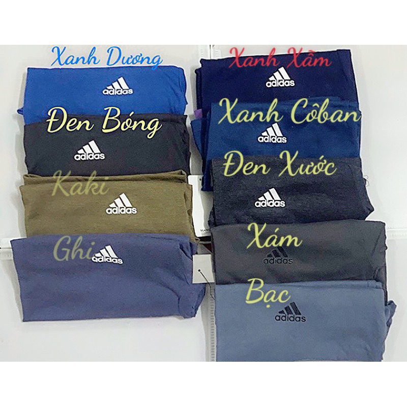 ÁO PHÔNG NAM COTTON IN NỔI ADIDAS (9 MÀU). HÀNG VIỆT NAM, CHẤT LIỆU COTTON