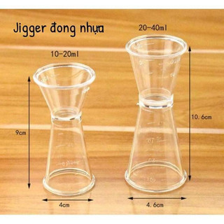 Jigger nhựa định lượng 2 đầu 10/20 và 20/40