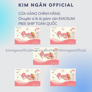 Combo 5 hộp trà đào giam can emoslim detox