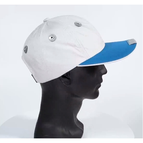 Mũ lưỡi trai Vải Dù Cao Cấp trắng kết hợp xanh đỏ