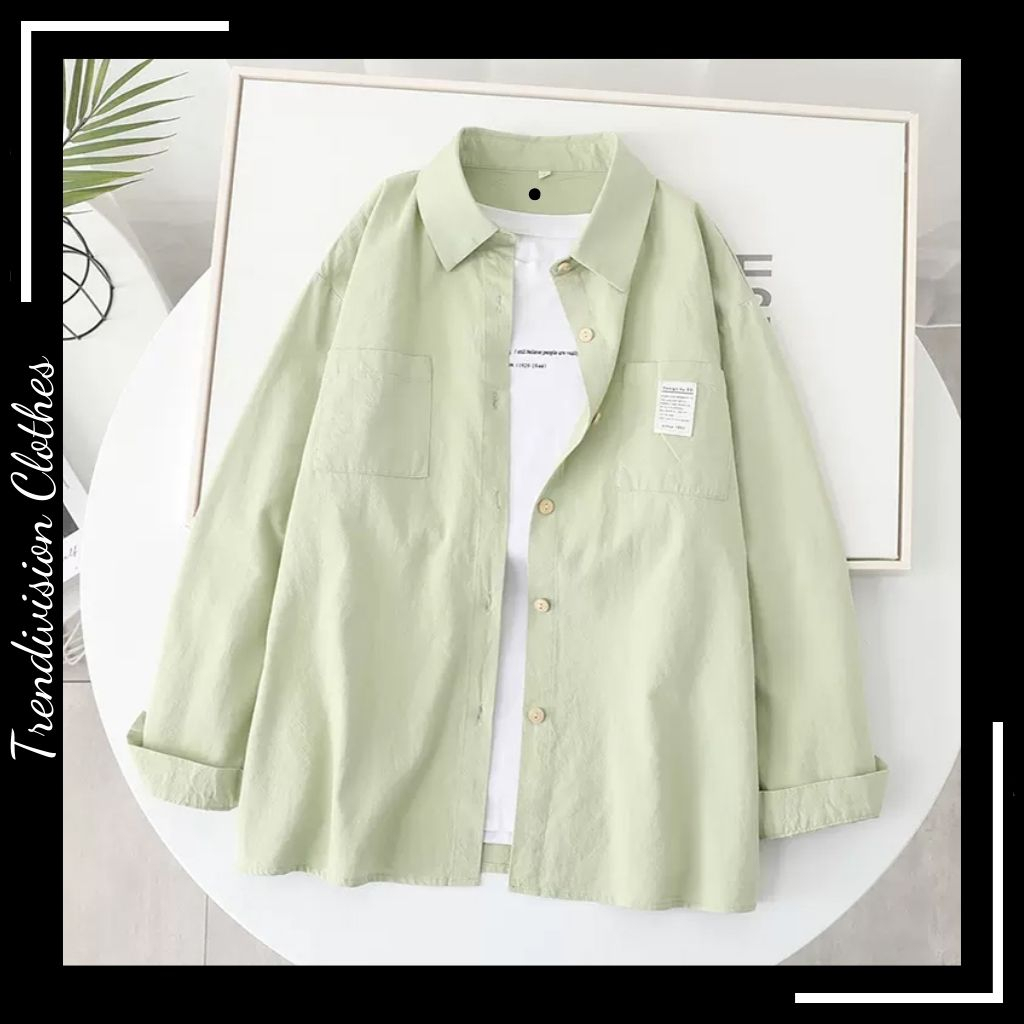 Áo sơ mi Design chất lụa thô mềm mịn, áo sơ mi unisex nhiều màu phong cách Hàn Quốc năng động
