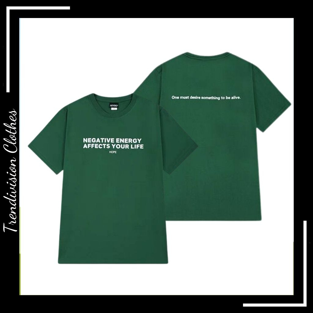 Áo thun Nam Nữ Unisex Form rộng tay lỡ ENERGY cao cấp chất cotton 100%, áo phông mùa hè nam nữ mặc đẹp