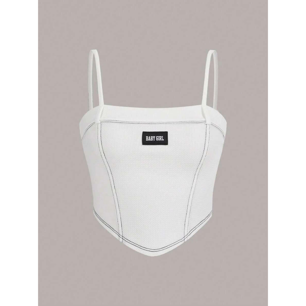 Áo croptop yếm hai dây babygirl cá tính y2k