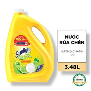 ⚡️ Nước Rửa Chén Sunlight Chanh 100 Chiết Xuất Chanh Tươi Can 3.67 Lít