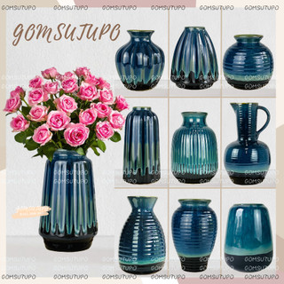 Bình Hoa Gốm Hỏa Biến Đá size Nhỡ - Lọ Hoa Để Bàn Decor Trang Trí - gomsutupo Bát Tràng