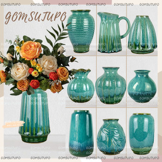 Lọ Hoa Men Hỏa Biến Bạch Ngọc - Bình Hoa Decor Trang Trí gomsutupo - Gốm Sứ TUPO Bát Tràng