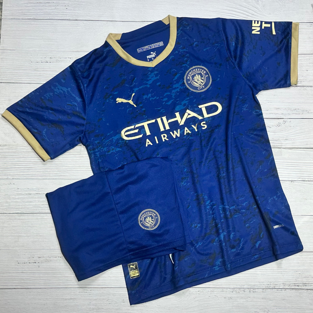 Áo Bóng Đá CLB Manchester City- Chuẩn Đủ Mẫu Thi Đấu - - Vải GAI THÁI Polyeste CAO CẤP