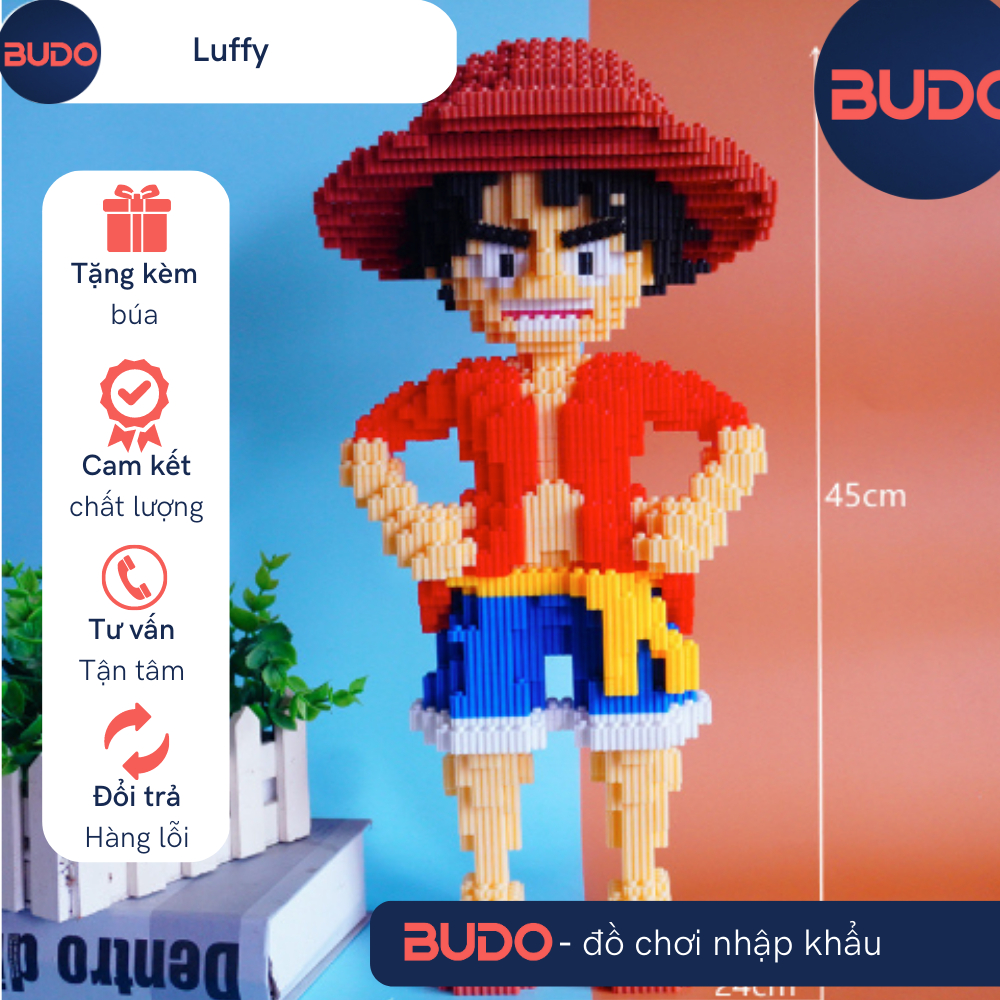 💥 doraemon one piece pokemon gấu khủng long bộ luffy vua hải tặc le go
